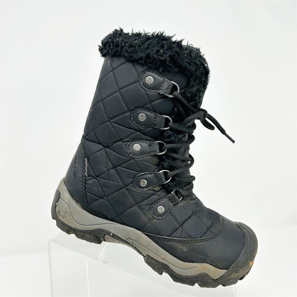 KEEN Women's Black Snow Boots Size 5.5 Waterproof Insulated Winter Warm